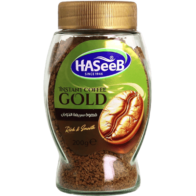 Haseeb Gold Instant Coffee 200g | قهوة فورية حسيب جولد 200غ