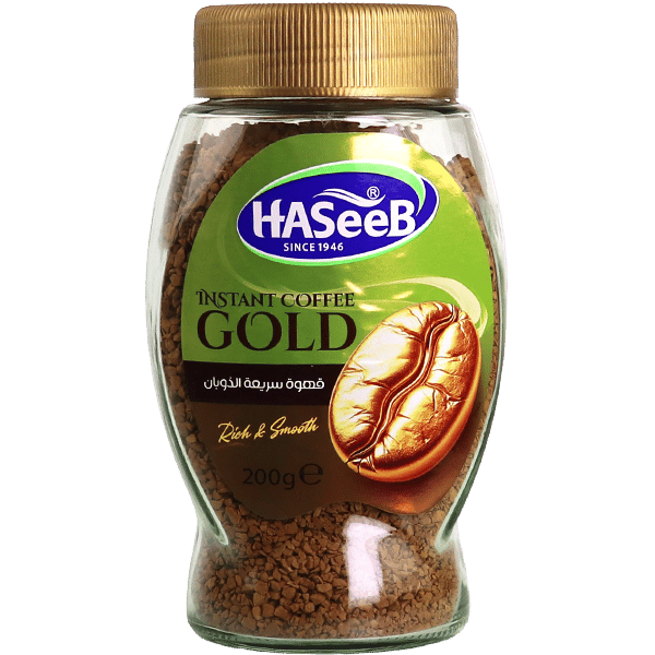 Haseeb Gold Instant Coffee 200g | قهوة فورية حسيب جولد 200غ