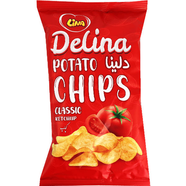 Delina Ketchup Aardappelchips Classic 55g