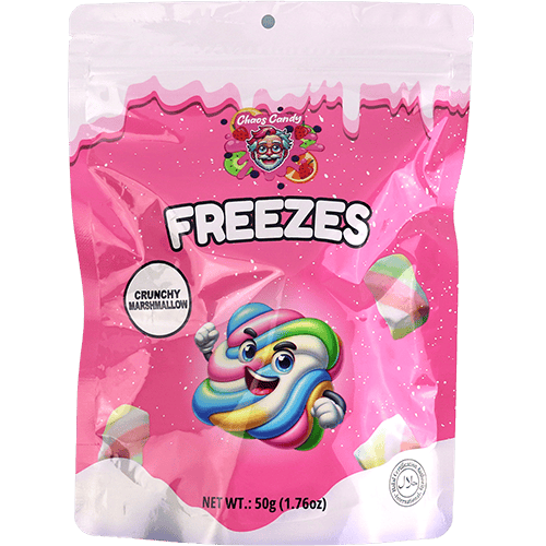Freezes Crunchy Marshmallow Chaos Candy 50g | مارشميلو مقرمش فريزيز كاوس كاندي 50غ