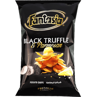 Black Truffle & Parmesan Chips Fantasia 90g | شيبس الكمأة السوداء والبارميزان فانتازيا 90غ