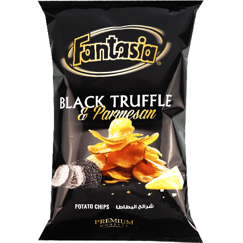Black Truffle & Parmesan Chips Fantasia 90g | شيبس الكمأة السوداء والبارميزان فانتازيا 90غ