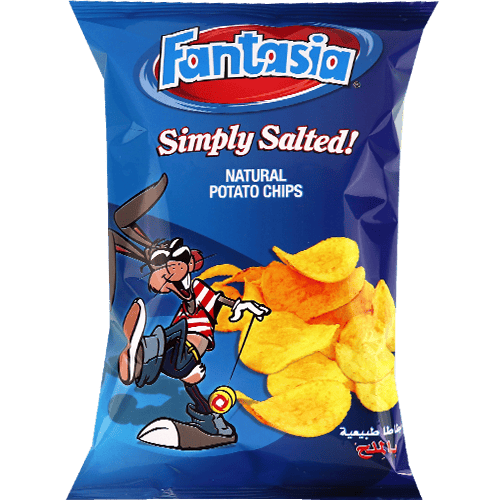 Salt Potato Chips Fantasia 90g | شيبس الملح فانتازيا 90غ