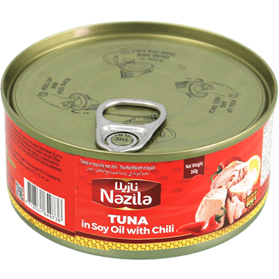 Tonijn in Sojaolie met Chili Nazila 160g Tonijn in Sojaolie met Chili Nazila 160g