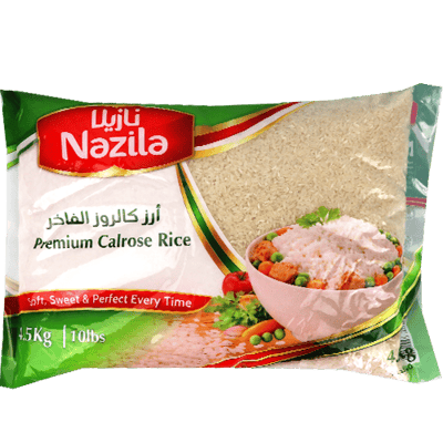 Calrose Rice Premium Nazila 4.5kg | رز كالروزالفاخر نازيلا 4.5 كغ
