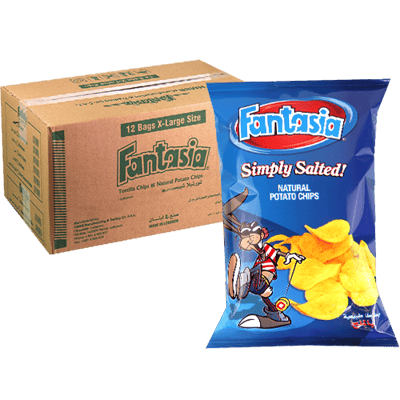Natuurlijke Gezouten Chips Fantasia 12x90g