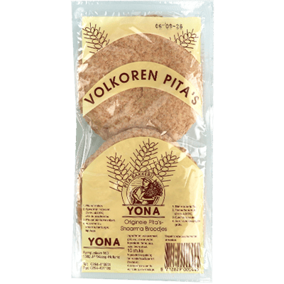 Volkoren Pita's Yona 10 stuks