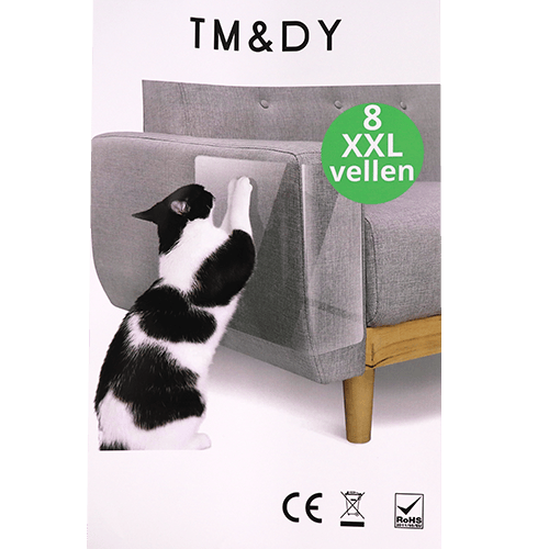 TM&DY Kattenkrab Meubelbeschermer 8 XXL Vellen
