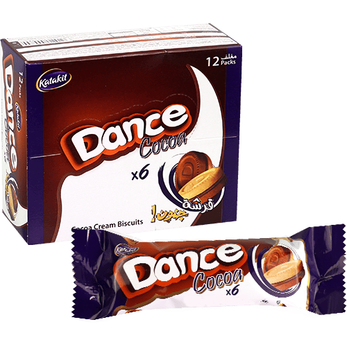 Dance Cocoa Cream Biscuits 12 Verpakkingen x6