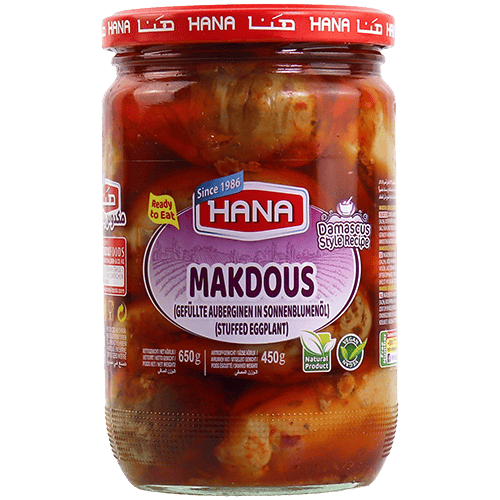 Makdous Gevulde Aubergine Hana 650g