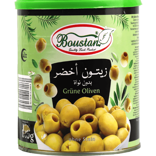 Boustan Groene Olijven Zonder Pit 800g