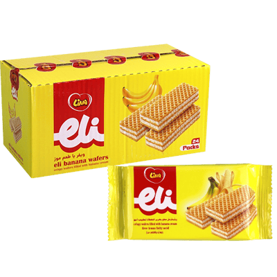 Lina Eli Banaan Wafels 24 Stuks