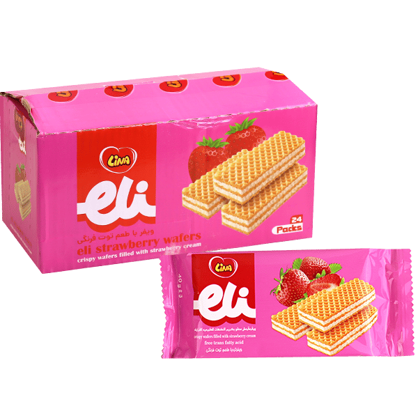 Lina Eli Aardbei Wafels 24 Stuks