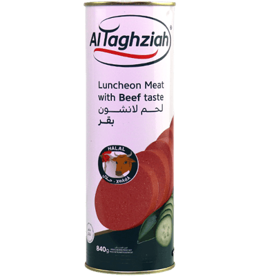 Al Taghziah Lunchvlees met Rundvleessmaak 840g