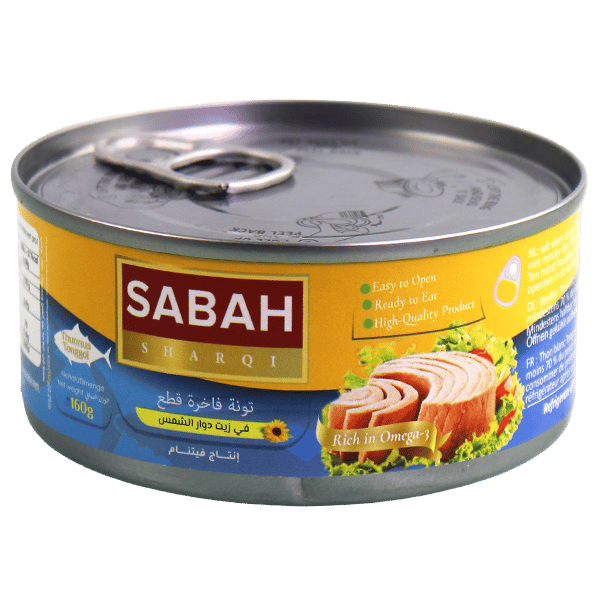 Premium Tonijnstukken in Zonnebloemolie SABAH SHARQI 160g