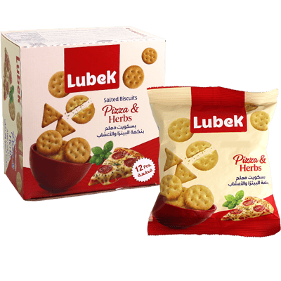 Zoute Crackers Pizza en Kruiden Lubek 12 stuks
