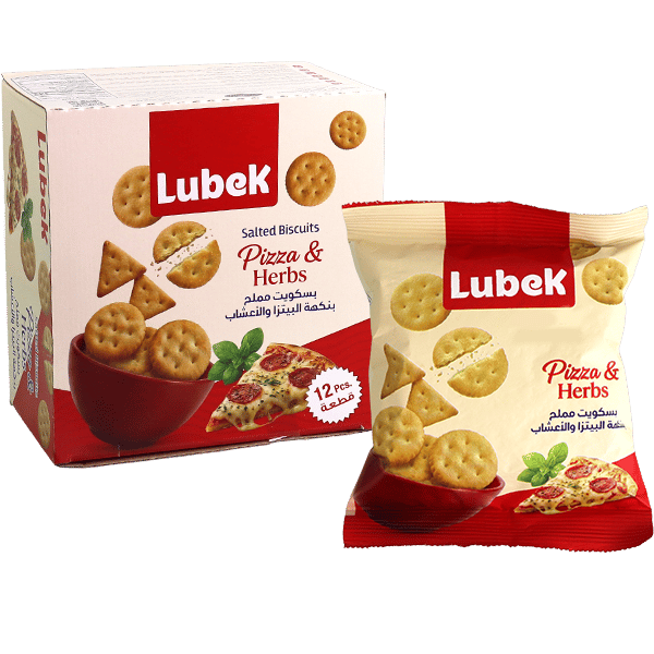 Zoute Crackers Pizza en Kruiden Lubek 12 stuks