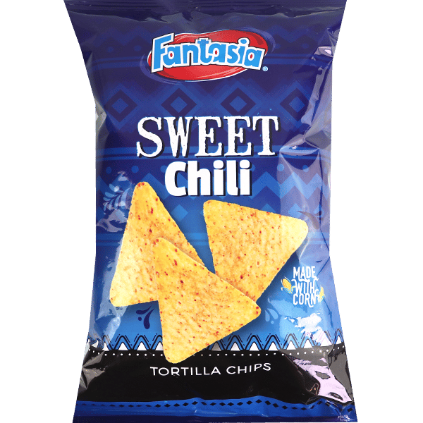 Sweet Chili Tortilla Chips Fantasia 80g | شيبس تورتيلا بطعم الفلفل الحار الحلو فانتازيا 80غ