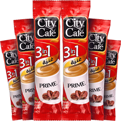 3 in 1 Coffee City Cafe 6 Sticks | ستة ظروف قهوة 3 ب 1 سيتي كافيه