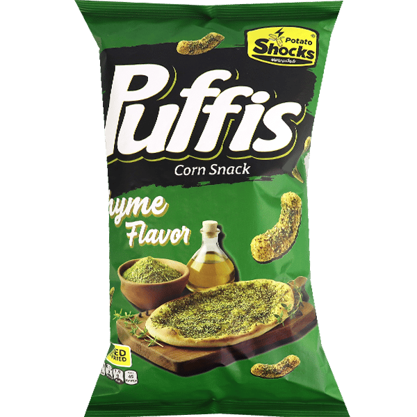 Maissnack Zaatar Tijm Puffis Shocks 70g