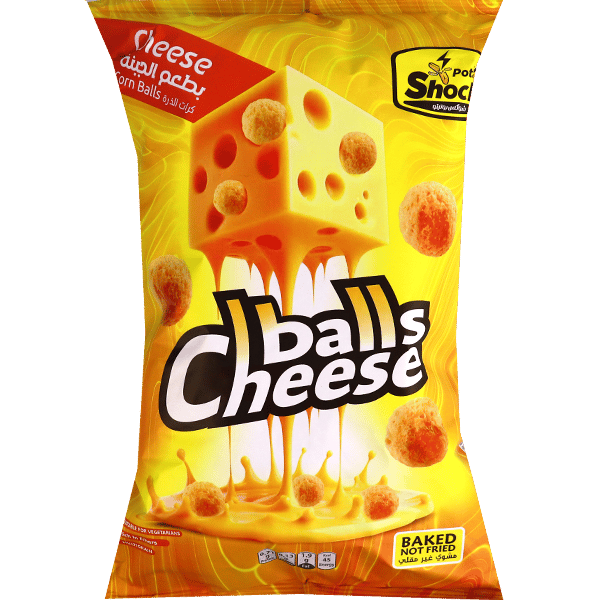 Kaasballetjes Maissnack Cheese Balls Shocks 70g