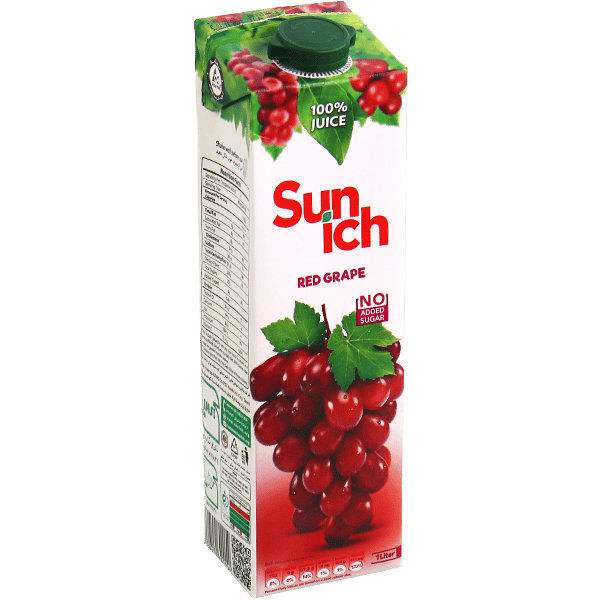 Rood Druivensap 100% Zonder Toegevoegde Suiker Sunich 1L