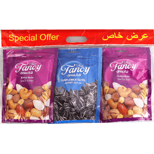 Aanbieding Gemengde Noten en Zonnebloempitten Fancy 550g