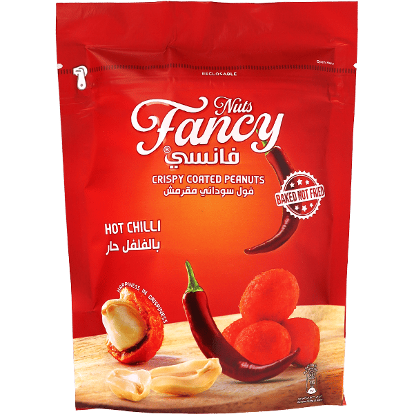 Pittige Krokante Pinda’s Hot Chilli Fancy 100g